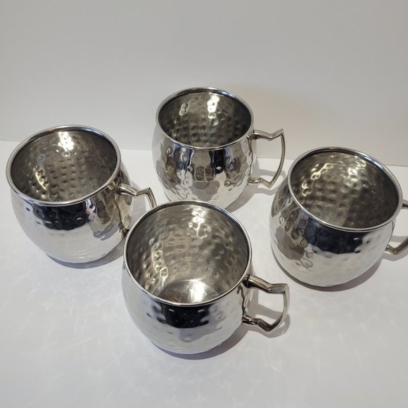 Moscow Mule Mugs Set of Four Silver, Never Used, NWOT - Picture 7 of 9